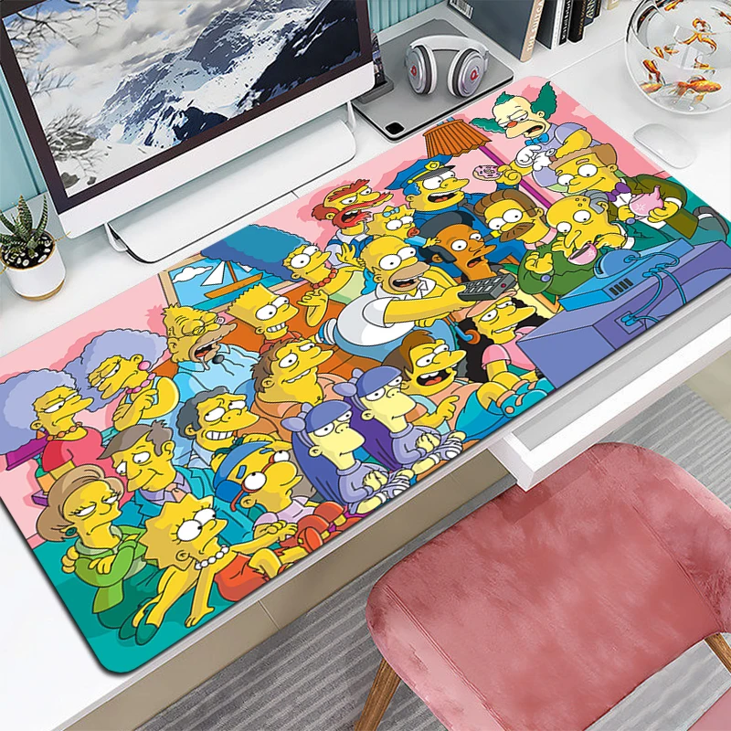 

Large Mouse Pad S-simpsons Gaming Accessories Mousepad Xxl Computer Carpet Desk Mat Game Mats Gamer Mause 900x400 Pc Anime Pads