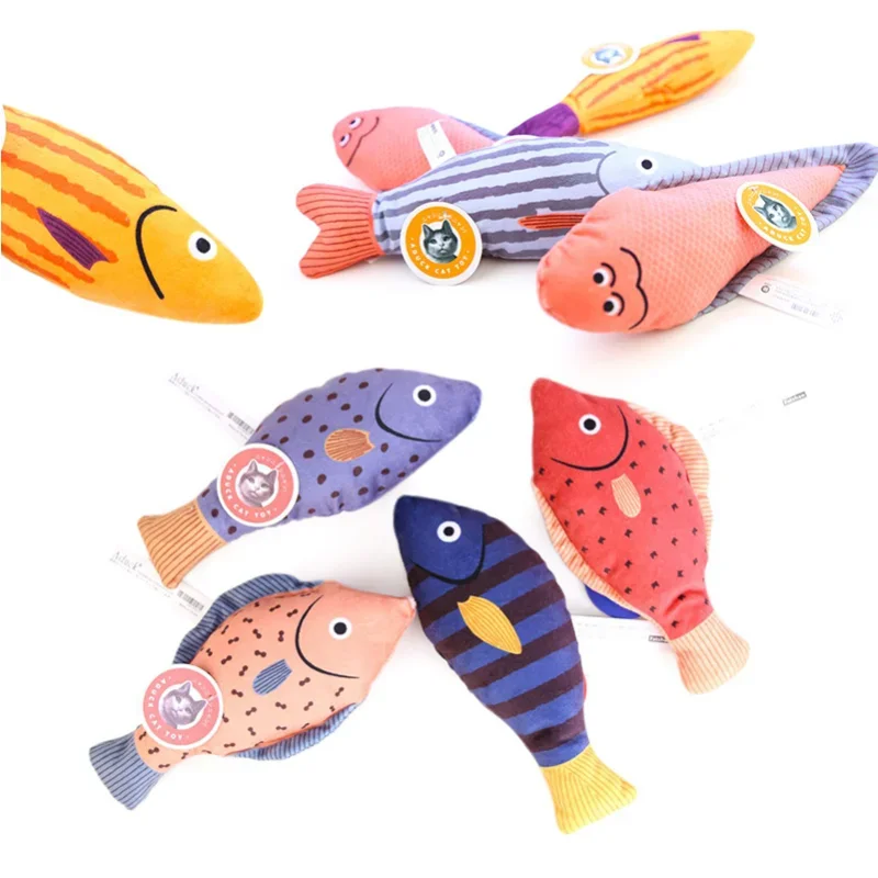 Cat toys cat teasing toys cat mint toys plush printed sound toys/zebrafish and bream fish pet supplies
Cat toys cat teasing toys cat mint toys plush printed sound toys/zebrafish and bream fish pet supplies