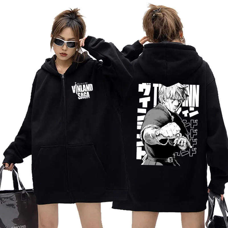 Anime Vinland Saga Thorfinn Karlsefni Double Sided Print Zipper Hoodie Male Vintage Streetwear Men Manga Oversized Zip Up Jacket
Anime Vinland Saga Thorfinn Karlsefni Double Sided Print Zipper Hoodie Male Vintage Streetwear Men Manga Oversized Zip Up Jacket