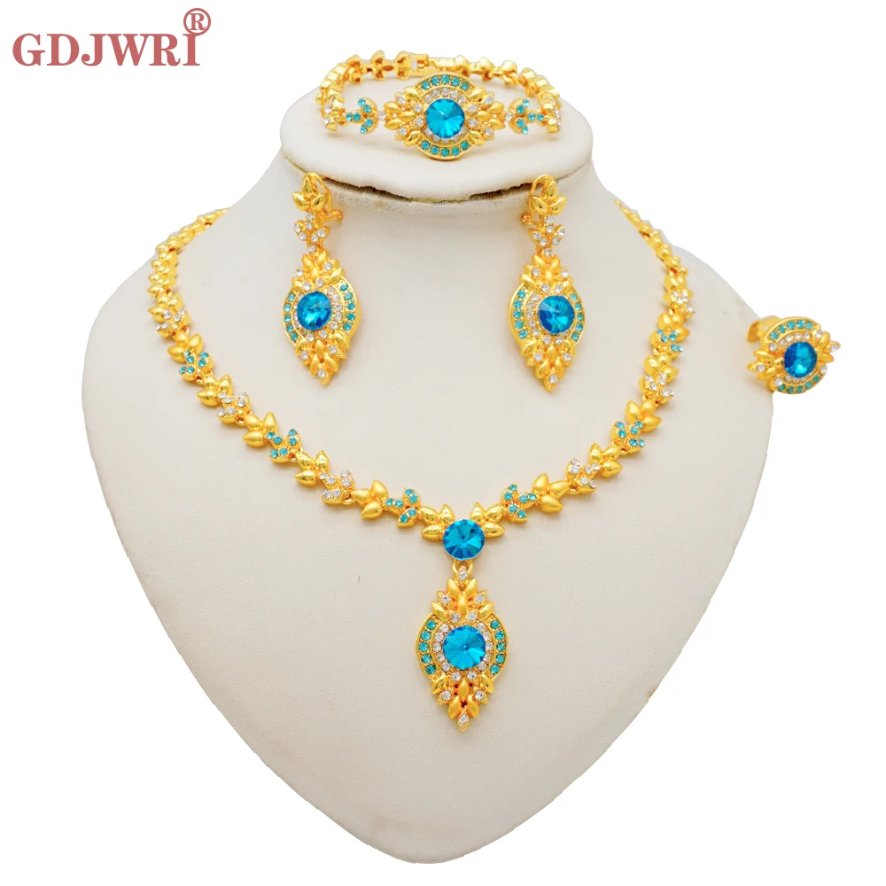 Luxury Gold Color Double Layered Necklace Jewelry Sets For Women African Water Drop Crystal Jewellery Indian Set Gifts 38 Mallzona S5b66516a59854a1fac950d527b807de22 Luxury Gold Color Double Layered Necklace Jewelry Sets For Women African Water Drop Crystal Jewellery Indian Set Gifts Mallzona
