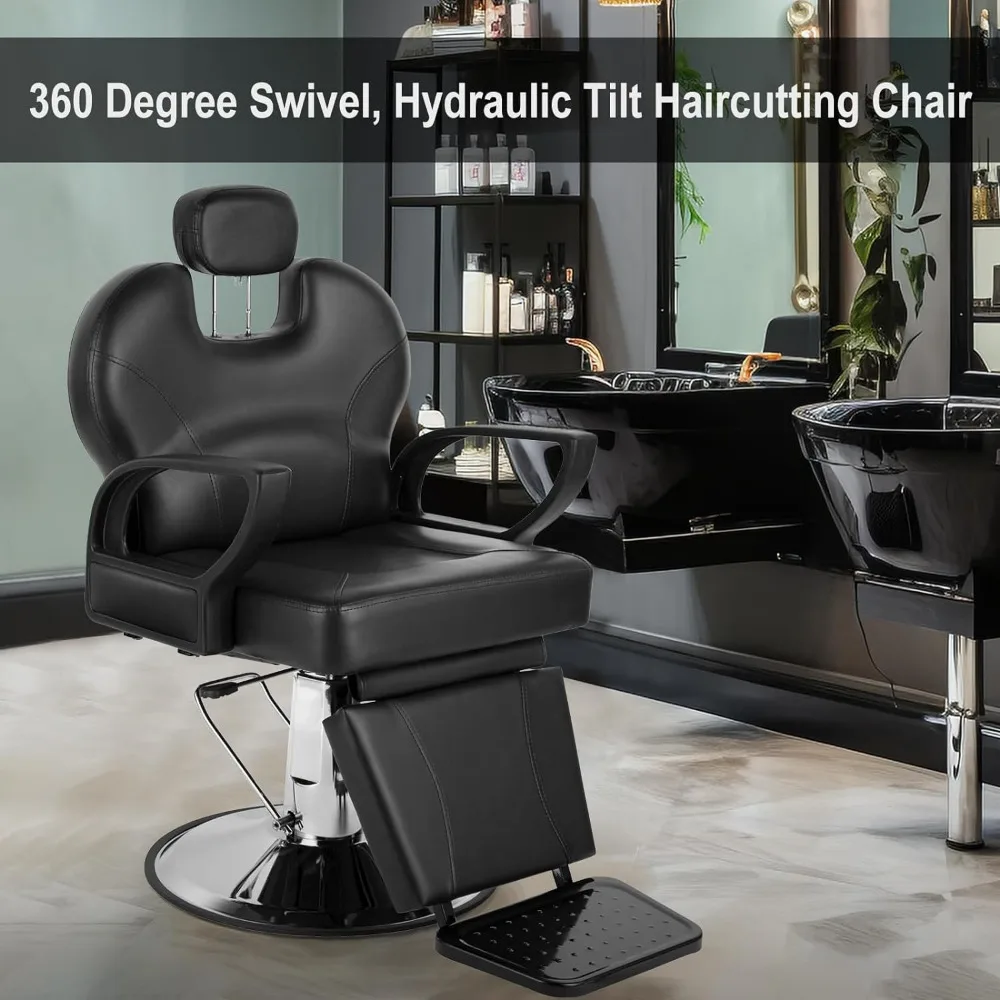 

WINEDYOUNG Salon Chair for Hair Stylist, 360 Degree Rotating Barber Chair with Heavy Duty Hydraulic Pump, Spa Beauty Equipment