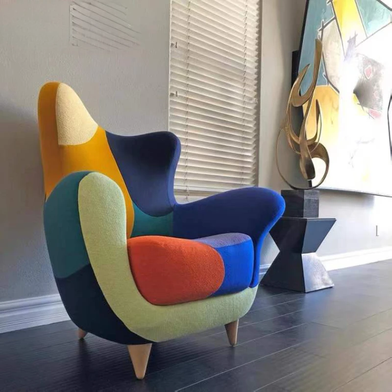 Special-Shaped Colored Mosaic Single Backrest Sofa Personalized Model Room Living Room Bedroom Casual Seat
Special-Shaped Colored Mosaic Single Backrest Sofa Personalized Model Room Living Room Bedroom Casual Seat