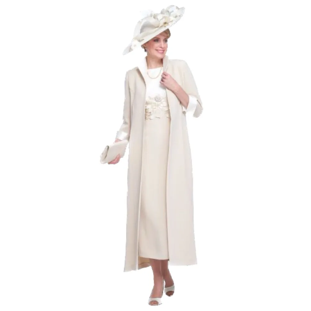 Elegant Cream Ensemble Midi Dress with a Delicate Embroidered Mother of the Bride Gown Outfit Wedding Formal Occasions Events
Elegant Cream Ensemble Midi Dress with a Delicate Embroidered Mother of the Bride Gown Outfit Wedding Formal Occasions Events