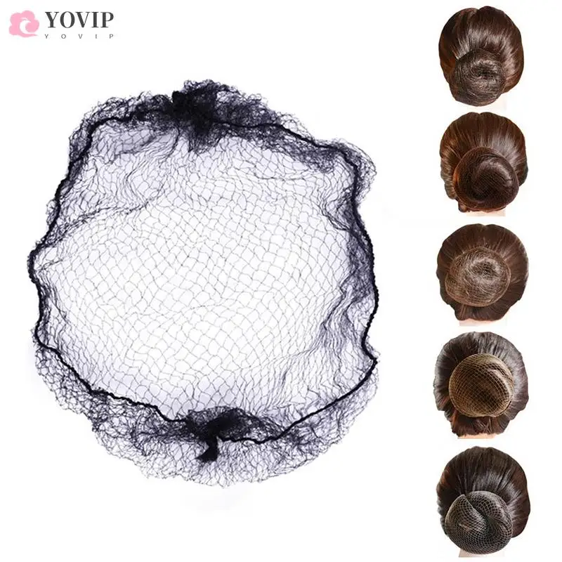 

10Pcs Disposable Nylon Hairnet Hair Nets For Wigs Weave Invisible Dancing Hairnet For Bun Hair Styling Tool