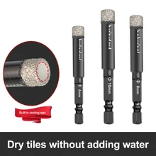 Diamond Dry Drill Bit Vaccum Brazed Set Hole Saw Cutter For Cutting Porcelain Granite Tile Glass Ceramics Marble 6/8/10/12mm
Diamond Dry Drill Bit Vaccum Brazed Set Hole Saw Cutter For Cutting Porcelain Granite Tile Glass Ceramics Marble 6/8/10/12mm