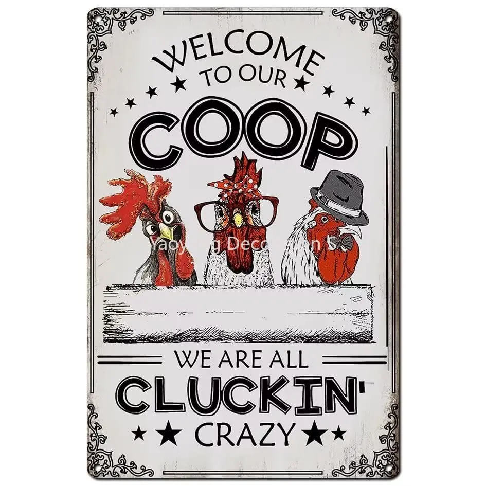 Funny Chicken Sign Welcome To Our Coop We Are All Cluckin Crazy Chicken Coop Sign Decor chicken coop signs outdoor
Funny Chicken Sign Welcome To Our Coop We Are All Cluckin Crazy Chicken Coop Sign Decor chicken coop signs outdoor