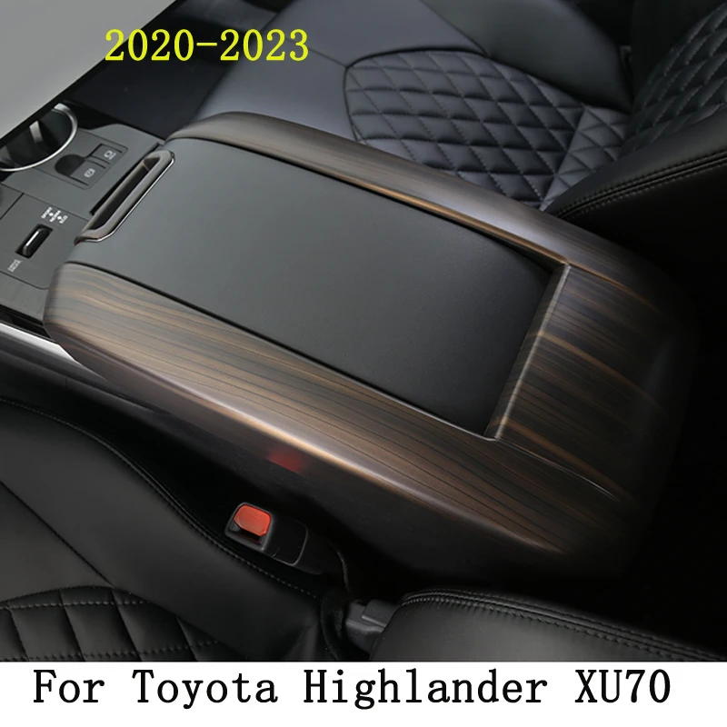 

Car Accessories For Toyota Highlander XU70 Kluger 2020 2021 2022 2023 Armrests Storage Box Cover Trim Case Pad Mats Stickers