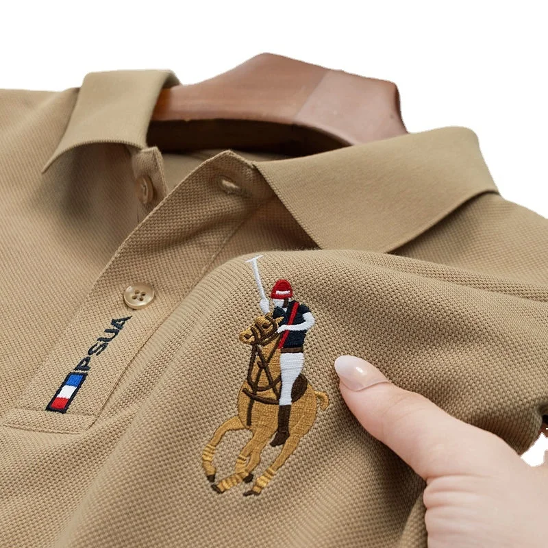 50-70% Cotton Men Polo Shirts Summer Short Sleeve T-shirts Turn-down Collar Embroidered
50-70% Cotton Men Polo Shirts Summer Short Sleeve T-shirts Turn-down Collar Embroidered