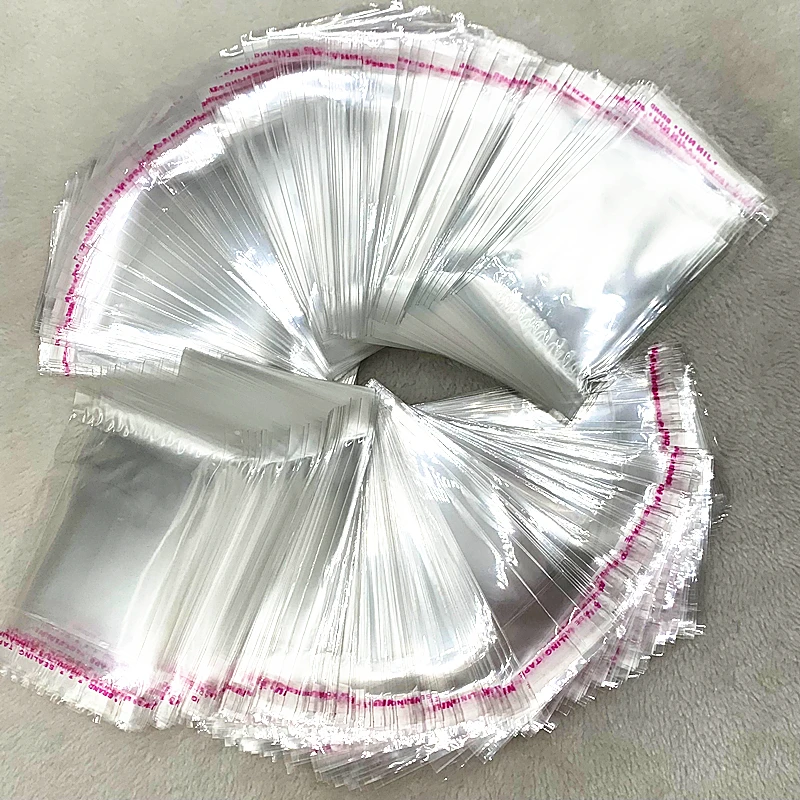 

New 4x6cm---14x14cm Various Models Poly Bag Transparent Opp Plastic Bags Self Adhesive Seal Jewellery Making Packaging Bag