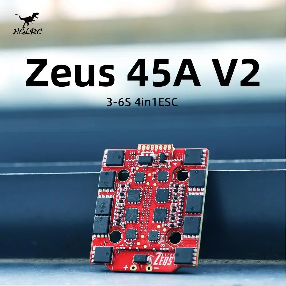HGLRC Zeus 45A V2 3-6S BLHELI_S DSHOT600 4in1 Brushless ESC 20X20mm for RC Flight Controller Stack FPV Freestyle Drone DIY Parts
HGLRC Zeus 45A V2 3-6S BLHELI_S DSHOT600 4in1 Brushless ESC 20X20mm for RC Flight Controller Stack FPV Freestyle Drone DIY Parts