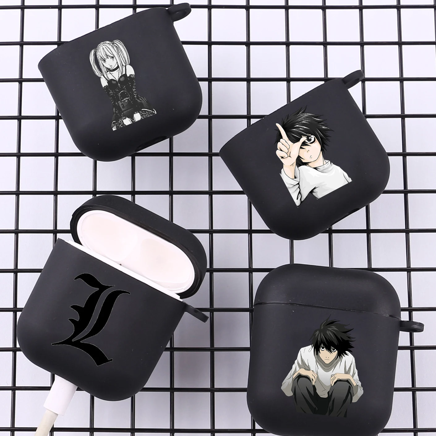 Japan Anime Death Note Figures With Hook Case For AirPods 2 3 1 Cases For Apple AirPods Pro 2 Coque Wireless TPU Earphone Cover
Japan Anime Death Note Figures With Hook Case For AirPods 2 3 1 Cases For Apple AirPods Pro 2 Coque Wireless TPU Earphone Cover