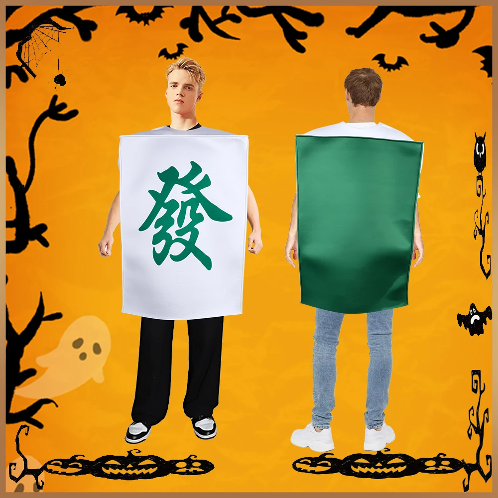 Cosplay Funny Chinese Mahjong Halloween Costumes Props for Adult Unisex Christmas Party Stage Performance Matching Outfits
Cosplay Funny Chinese Mahjong Halloween Costumes Props for Adult Unisex Christmas Party Stage Performance Matching Outfits