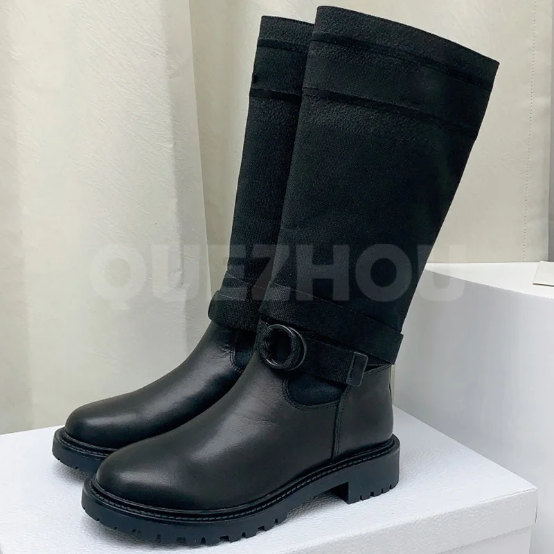 Women Long Boots Autumn Winter New Genuine Leather Upper Platform Design Round Toe Mid Heel Long Boots Versatile Female Shoes
Women Long Boots Autumn Winter New Genuine Leather Upper Platform Design Round Toe Mid Heel Long Boots Versatile Female Shoes