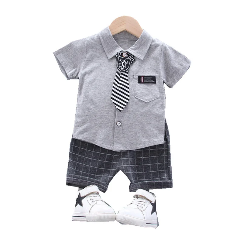 New Summer Baby Clothes Children Boys Clothing Casual Shirt Plaid Shorts 2Pcs/Set Infant Outfits Toddler Costume Kids Sportswear
New Summer Baby Clothes Children Boys Clothing Casual Shirt Plaid Shorts 2Pcs/Set Infant Outfits Toddler Costume Kids Sportswear