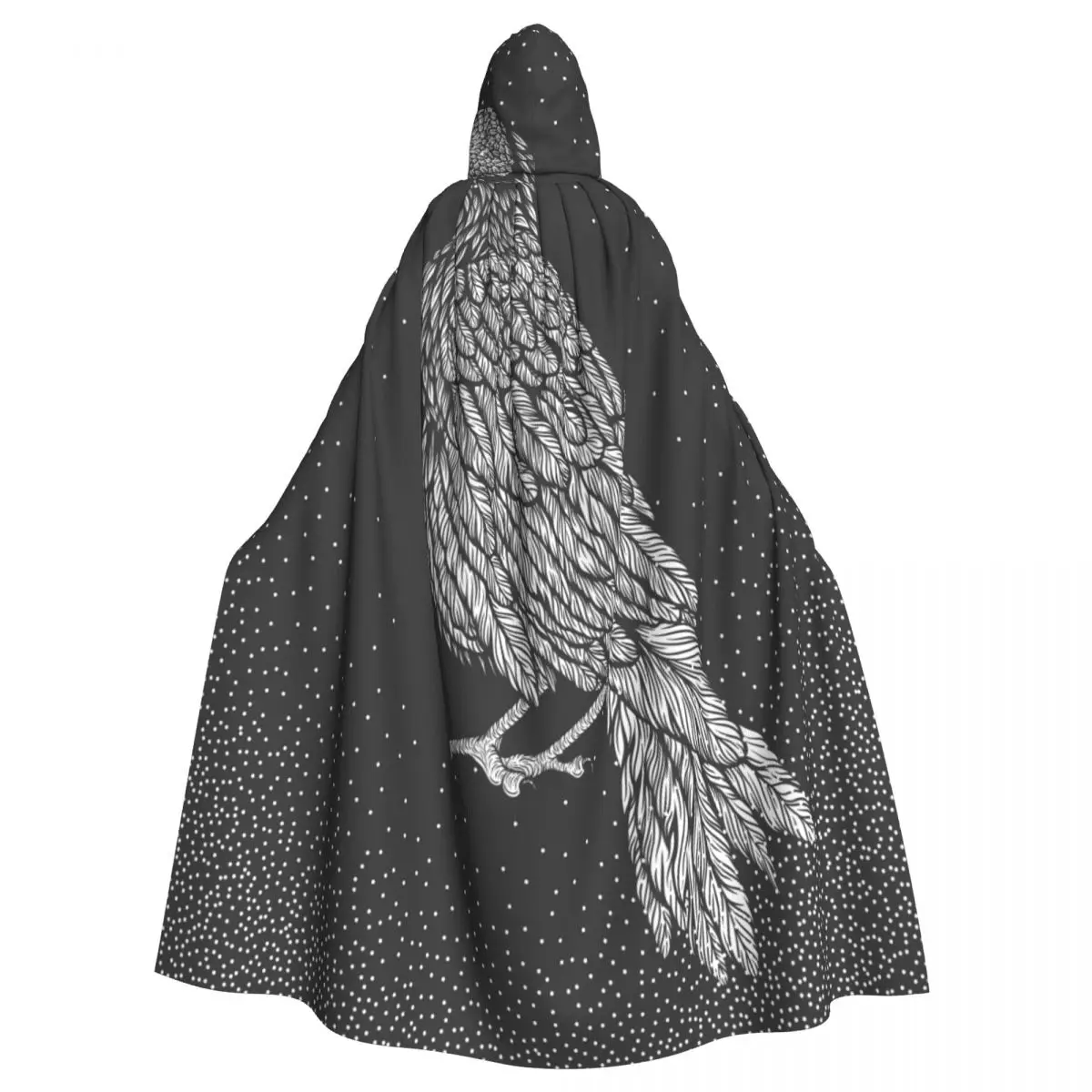 Unisex Witch Party Reversible Hooded Adult Vampires Cape Cloak Hand Drawn Raven Crow
Unisex Witch Party Reversible Hooded Adult Vampires Cape Cloak Hand Drawn Raven Crow
