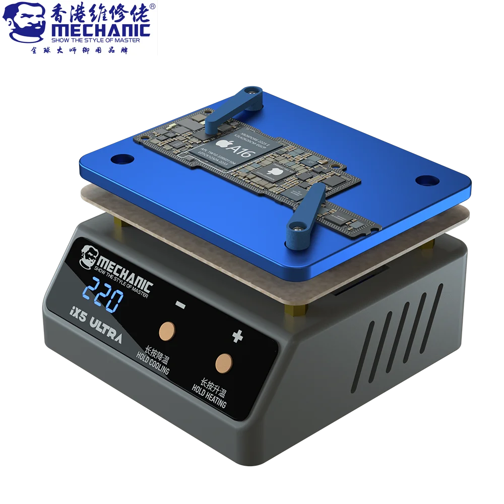 MECHANIC IX5 ULTRA Preheating Station Layered Preheater Platform Thermostatic for Android/IPhoneX-14Pro Max Motherboard repair
MECHANIC IX5 ULTRA Preheating Station Layered Preheater Platform Thermostatic for Android/IPhoneX-14Pro Max Motherboard repair