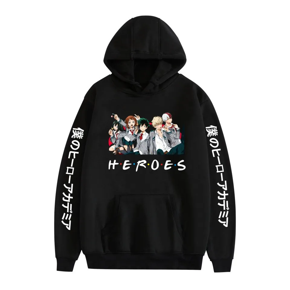 

My Hero Academia Hooded Sweatshirts Anime Hoodie Streetwear Oversize Sweatshirt Men/women Casual Pullover Fleece Sweater Boys