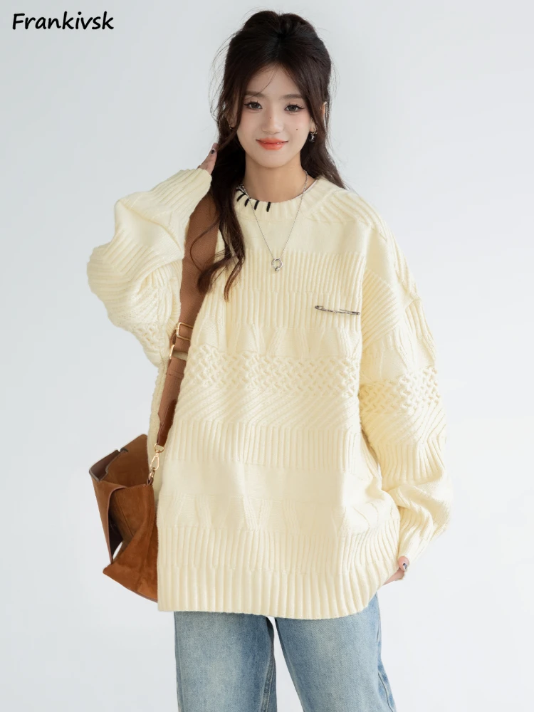 Sweaters Women Advanced All-match Fashion Long Sleeve High Street Korean Preppy Style Hipster Youthful Popular Knitting Autumn
Sweaters Women Advanced All-match Fashion Long Sleeve High Street Korean Preppy Style Hipster Youthful Popular Knitting Autumn