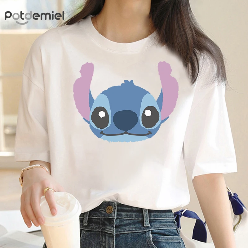 Cartoon Lilo Stitch Print T Shirts Women Fashion Graphic Tees Cute Stitch Women Tops Funny Vintage Casual Men Tshirt Gift
Cartoon Lilo Stitch Print T Shirts Women Fashion Graphic Tees Cute Stitch Women Tops Funny Vintage Casual Men Tshirt Gift