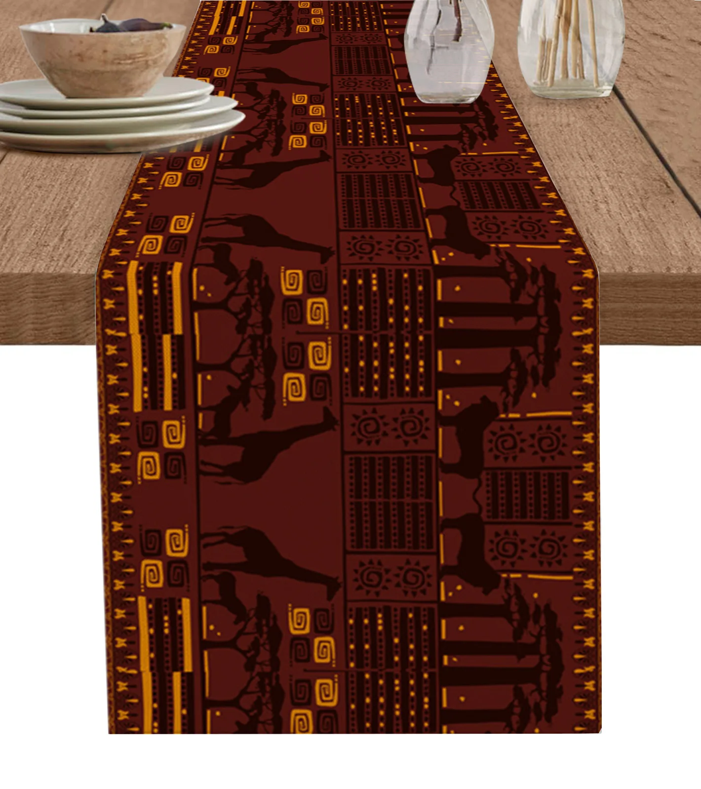 African Giraffe Lion Silhouette Table Runner Kitchen Dining Table Decor Tablecloth Wedding Holiday Decor Table Runner
African Giraffe Lion Silhouette Table Runner Kitchen Dining Table Decor Tablecloth Wedding Holiday Decor Table Runner