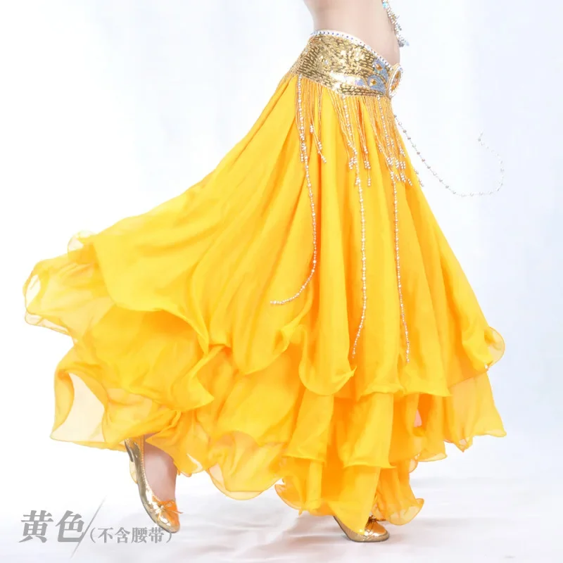 JustSaiyan Skirt three-tier Chiffon Curling belly Dance high-end skirt Belly dance 12 meters large Skirt without waist belt
JustSaiyan Skirt three-tier Chiffon Curling belly Dance high-end skirt Belly dance 12 meters large Skirt without waist belt