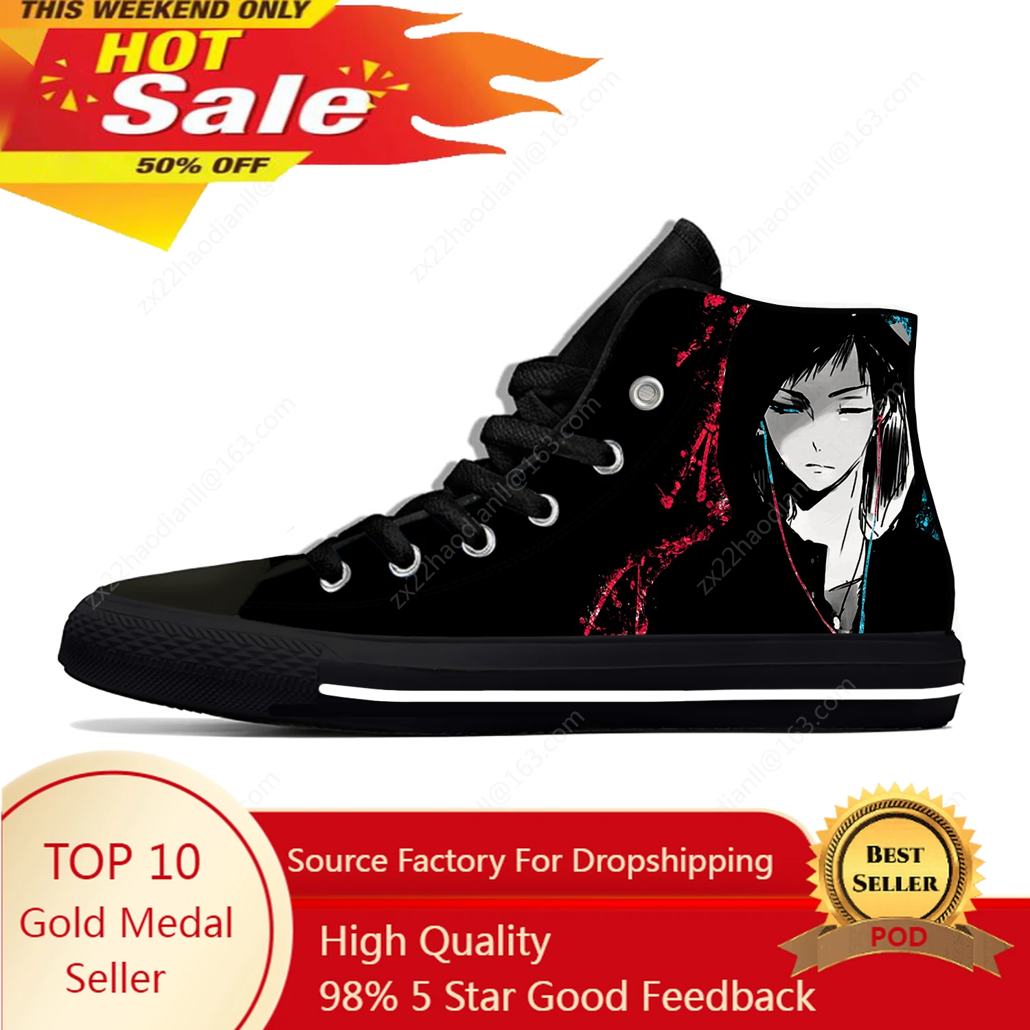 Hot Anime Kuroko no Basket Lightweight Cloth 3D Print Funny Fashion High Top Canvas Shoes Mens Womens Casual Breathable Sneakers
Hot Anime Kuroko no Basket Lightweight Cloth 3D Print Funny Fashion High Top Canvas Shoes Mens Womens Casual Breathable Sneakers