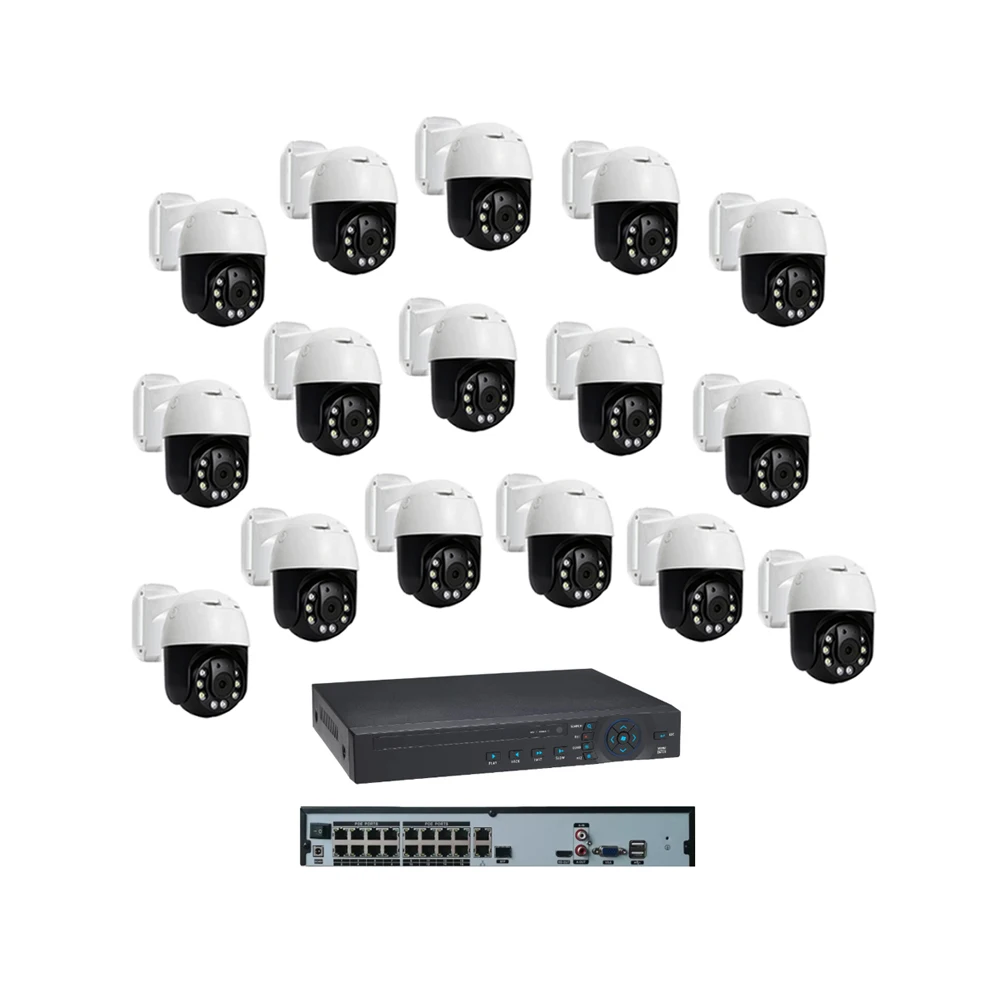 Face recognition 5MP 16 channel camara surveillance NVR kit outdoor CCTV ip PTZ POE 16 camera security system with microphone
Face recognition 5MP 16 channel camara surveillance NVR kit outdoor CCTV ip PTZ POE 16 camera security system with microphone
