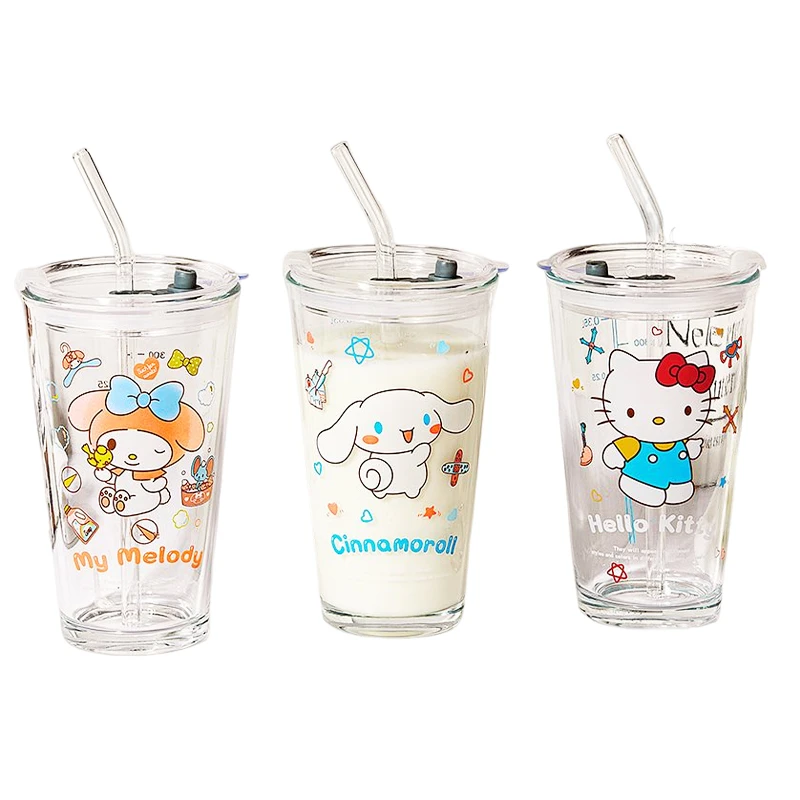 Sanrio Hello Kitty My Melody Cinnamoroll Kawaii Cartoon Glass Large-capacity Home Ice Water Cup Girl Heart Cold Drink Cup Gift 
Sanrio Hello Kitty My Melody Cinnamoroll Kawaii Cartoon Glass Large-capacity Home Ice Water Cup Girl Heart Cold Drink Cup Gift