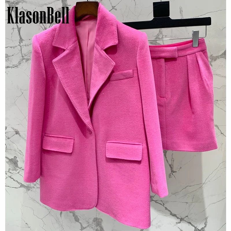 10.26 KlasonBell 100% Woolen Temperament Fashion Single Button Loose Coat Or Pleated High Waist Mini Skirt Set Women
10.26 KlasonBell 100% Woolen Temperament Fashion Single Button Loose Coat Or Pleated High Waist Mini Skirt Set Women