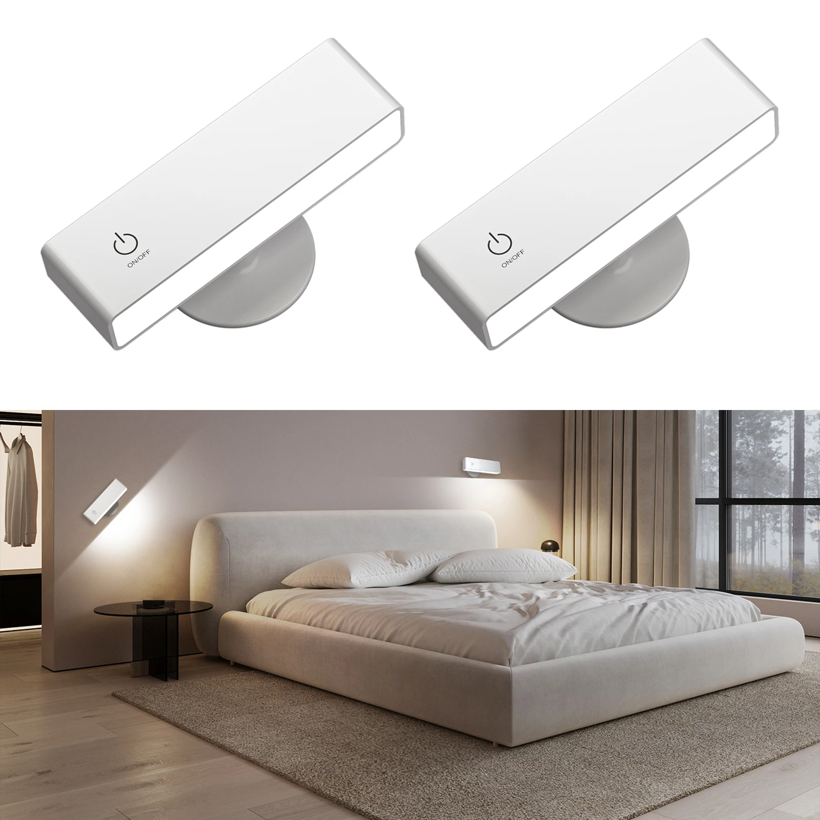 LED Eye Protection Book Table Lamp Touch Switch 360 Rotatable USB Recharge Night Light For Bedroom Reading Wall Lamp
LED Eye Protection Book Table Lamp Touch Switch 360 Rotatable USB Recharge Night Light For Bedroom Reading Wall Lamp