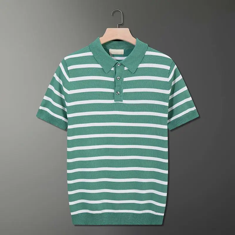 Business Casual Men's Polo Shirt Stripes Print Summer Short-Sleeve Polo Shirt Fashion Street Wear Oversized Clothes R133
Business Casual Men's Polo Shirt Stripes Print Summer Short-Sleeve Polo Shirt Fashion Street Wear Oversized Clothes R133