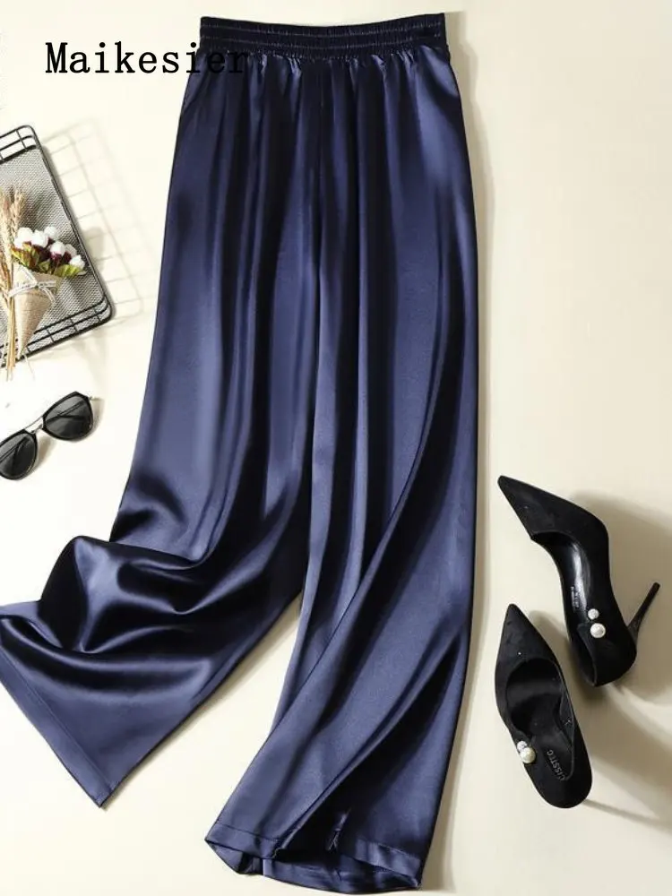 In Spring Summer of 2023 The Satin Drape Is Loose and The High-waist Straight Wide-leg Casual Pants Women Pants Women Clothing
In Spring Summer of 2023 The Satin Drape Is Loose and The High-waist Straight Wide-leg Casual Pants Women Pants Women Clothing