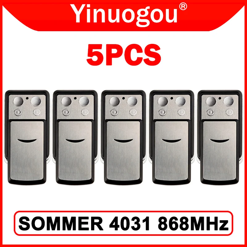 5PCS SOMMER 4031 TX08-868-4 4020 TX03-868-4 4026 TX03-868-2 4011 4021 4025 4035 Garage Door Remote Control 868MHz Rolling Code
5PCS SOMMER 4031 TX08-868-4 4020 TX03-868-4 4026 TX03-868-2 4011 4021 4025 4035 Garage Door Remote Control 868MHz Rolling Code
