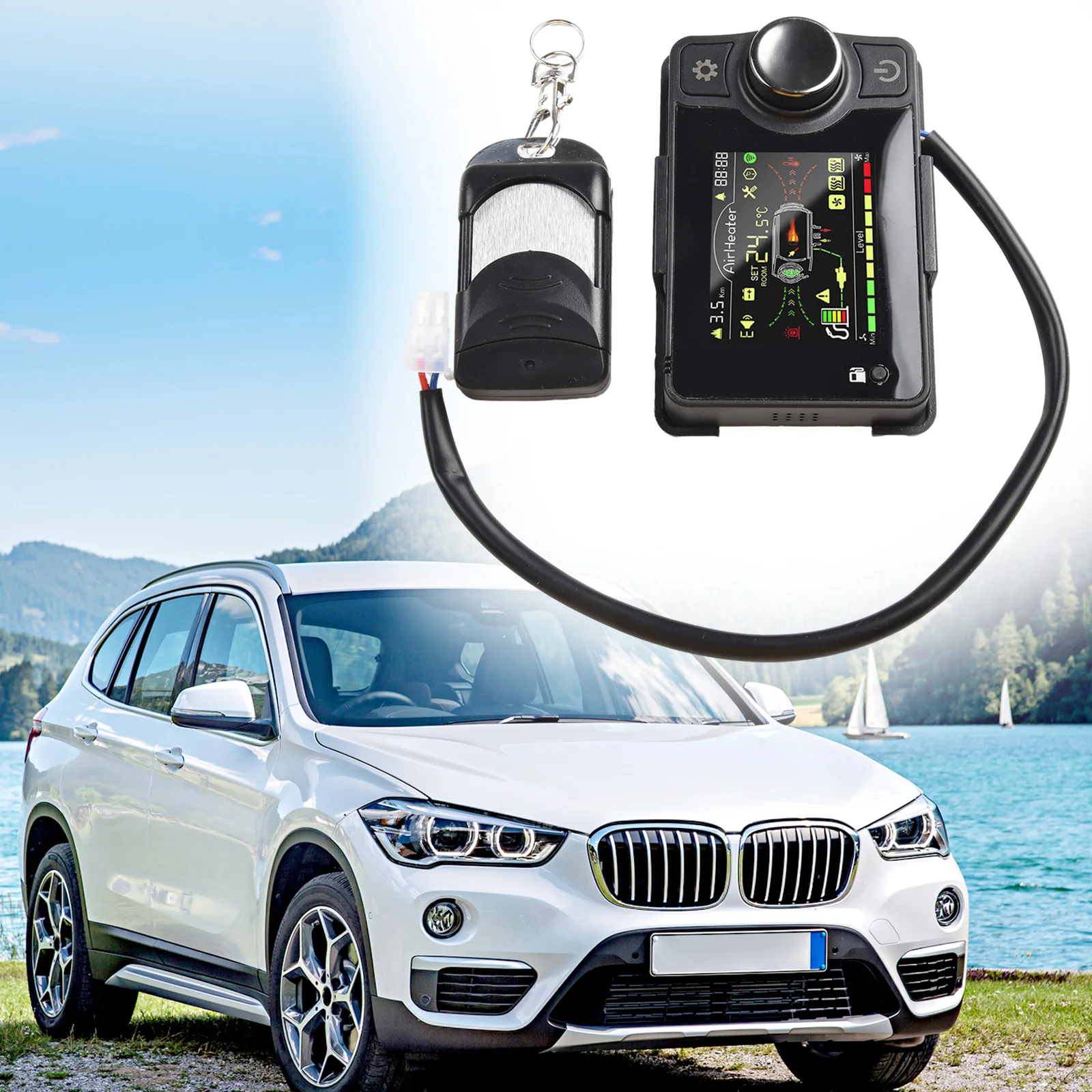 Durable LCD Monitor Parking Controller Accessories Black Car Air Diesel Heater LCD Switch Parts Remote Control
Durable LCD Monitor Parking Controller Accessories Black Car Air Diesel Heater LCD Switch Parts Remote Control