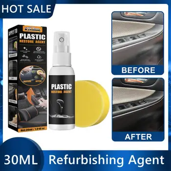 30ML Plastic Parts Refurbishing Agent Wax Instrument Panel Automobile Interior Decoration Automobile Plastic Refurbishing Paint