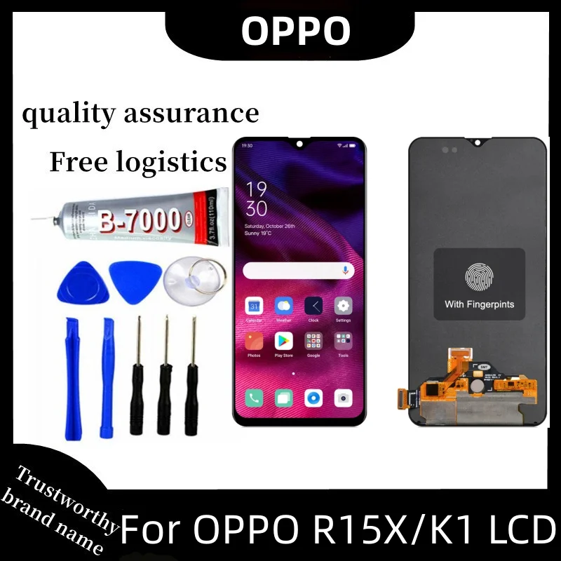 6.4'' Super AMOLED For Oppo R15x PBCM10 PBCT10 LCD Display Screen Touch Digitizer For Oppo K1 PBCM30 Display Replacement
6.4'' Super AMOLED For Oppo R15x PBCM10 PBCT10 LCD Display Screen Touch Digitizer For Oppo K1 PBCM30 Display Replacement