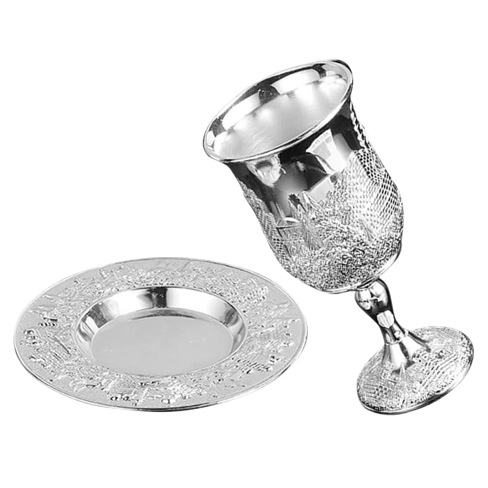 Jewish Glass Kiddush Silver Plated Kiddush Cup With Saucer Judaica Shabbos Wine Cup Passover For Shabbat Havdalah Holiday Gift
Jewish Glass Kiddush Silver Plated Kiddush Cup With Saucer Judaica Shabbos Wine Cup Passover For Shabbat Havdalah Holiday Gift