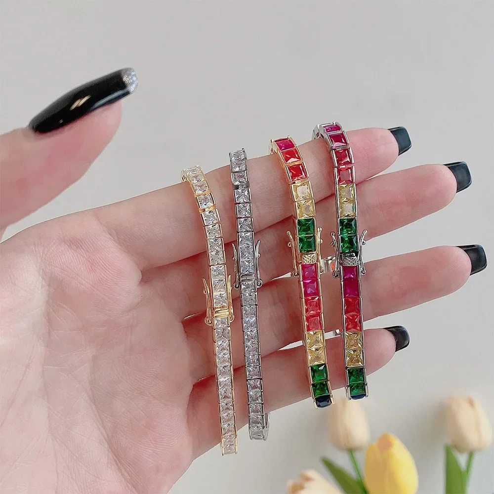 New 925 sterling silver bracelets women bohemian style colorful zirconia tennis bracelet senior jewelry wholesale
New 925 sterling silver bracelets women bohemian style colorful zirconia tennis bracelet senior jewelry wholesale