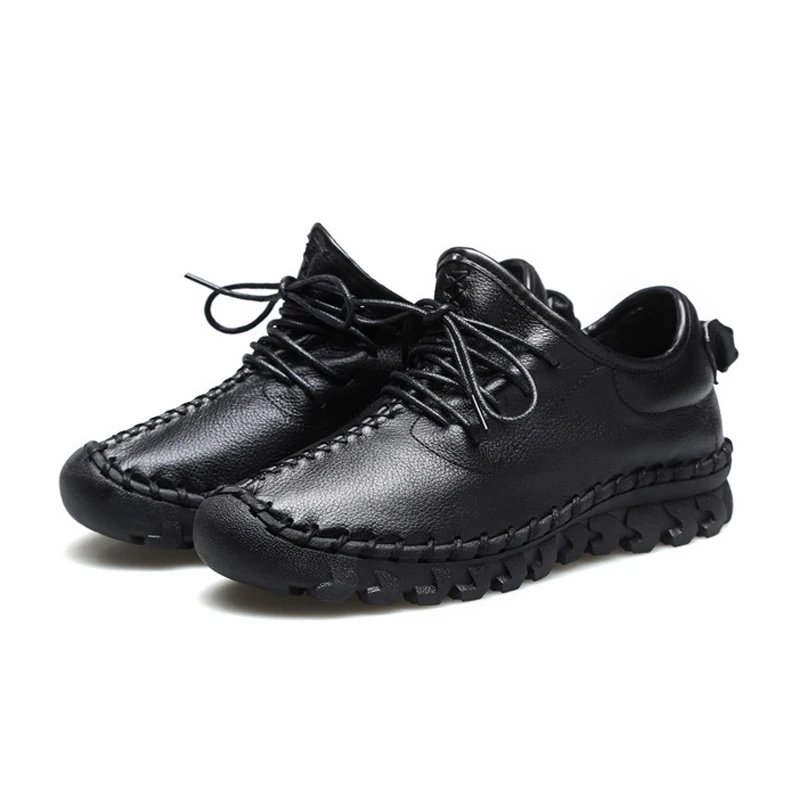 Handmade Genuine Leather Women Shoes Fashion Casual Sneakers Retro Flats Ladies Lacing Loafers
Handmade Genuine Leather Women Shoes Fashion Casual Sneakers Retro Flats Ladies Lacing Loafers