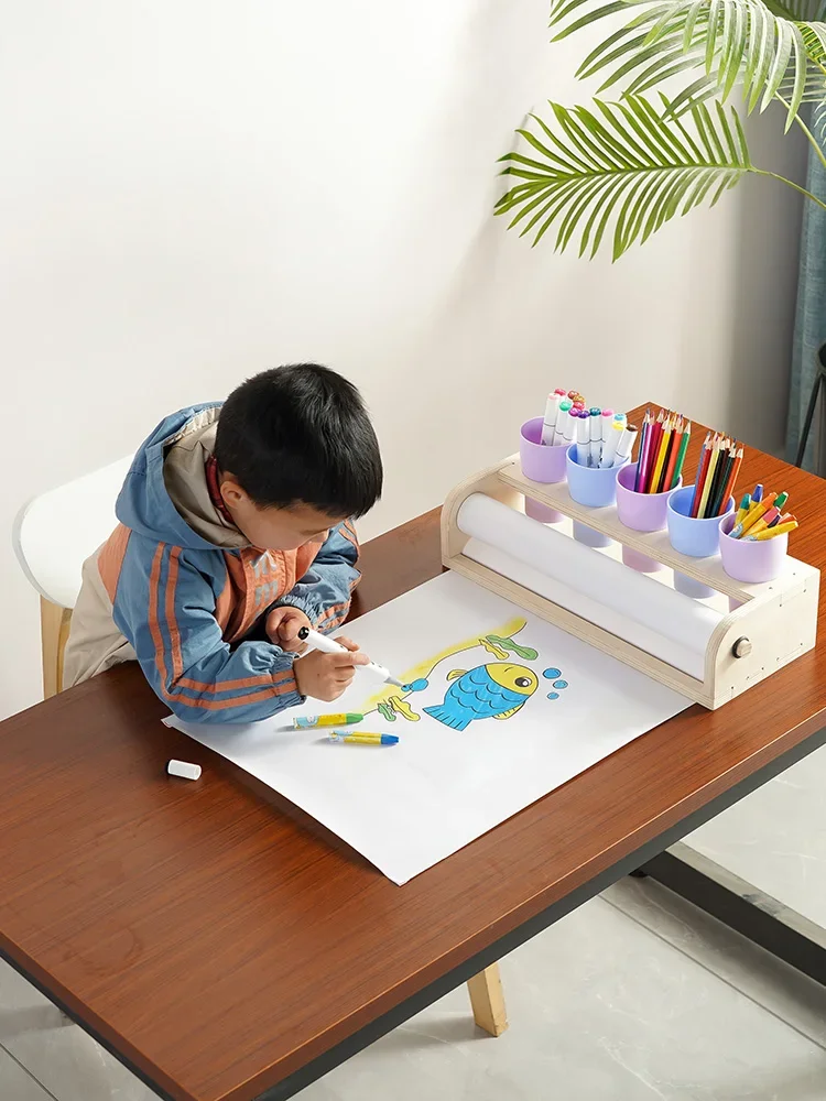Children's easel desktop desktop solid wood storage roll paper holder drawing paper painting scroll kindergarten painting set
Children's easel desktop desktop solid wood storage roll paper holder drawing paper painting scroll kindergarten painting set