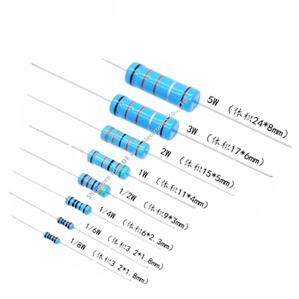 

Metal Film Resistors 0.25W 1/4 Watts 1% 1000pcs 10 12 15 18 20 22 24 27 30 33 36 39 43 47 51 56 62 68 75 82 91 K R E Ohm