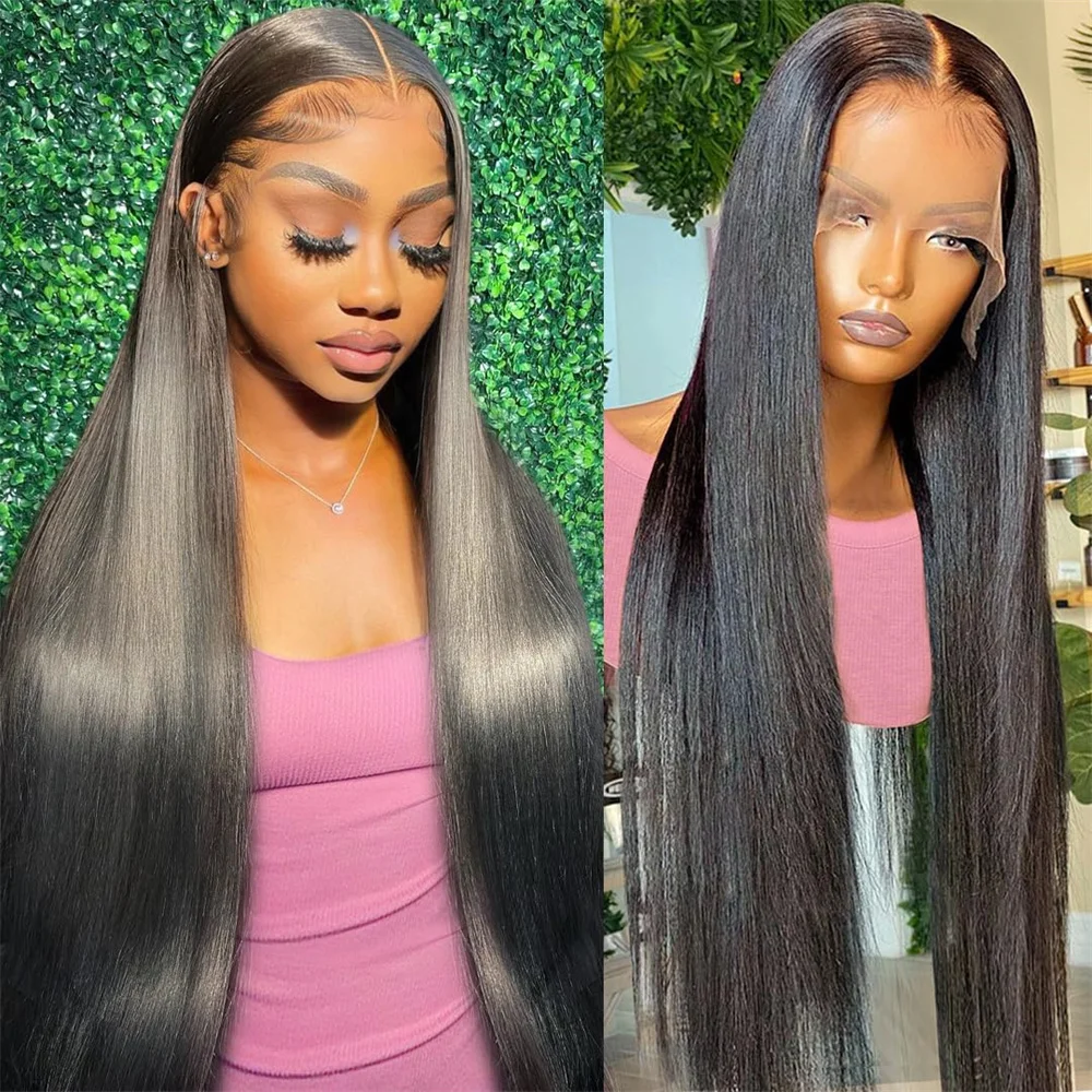 

13x6 Straight Lace Front Wigs Human Hair Pre Plucked 13x4 HD Lace Frontal Wigs Human Hair 180% Density Wigs for Women Human Hair