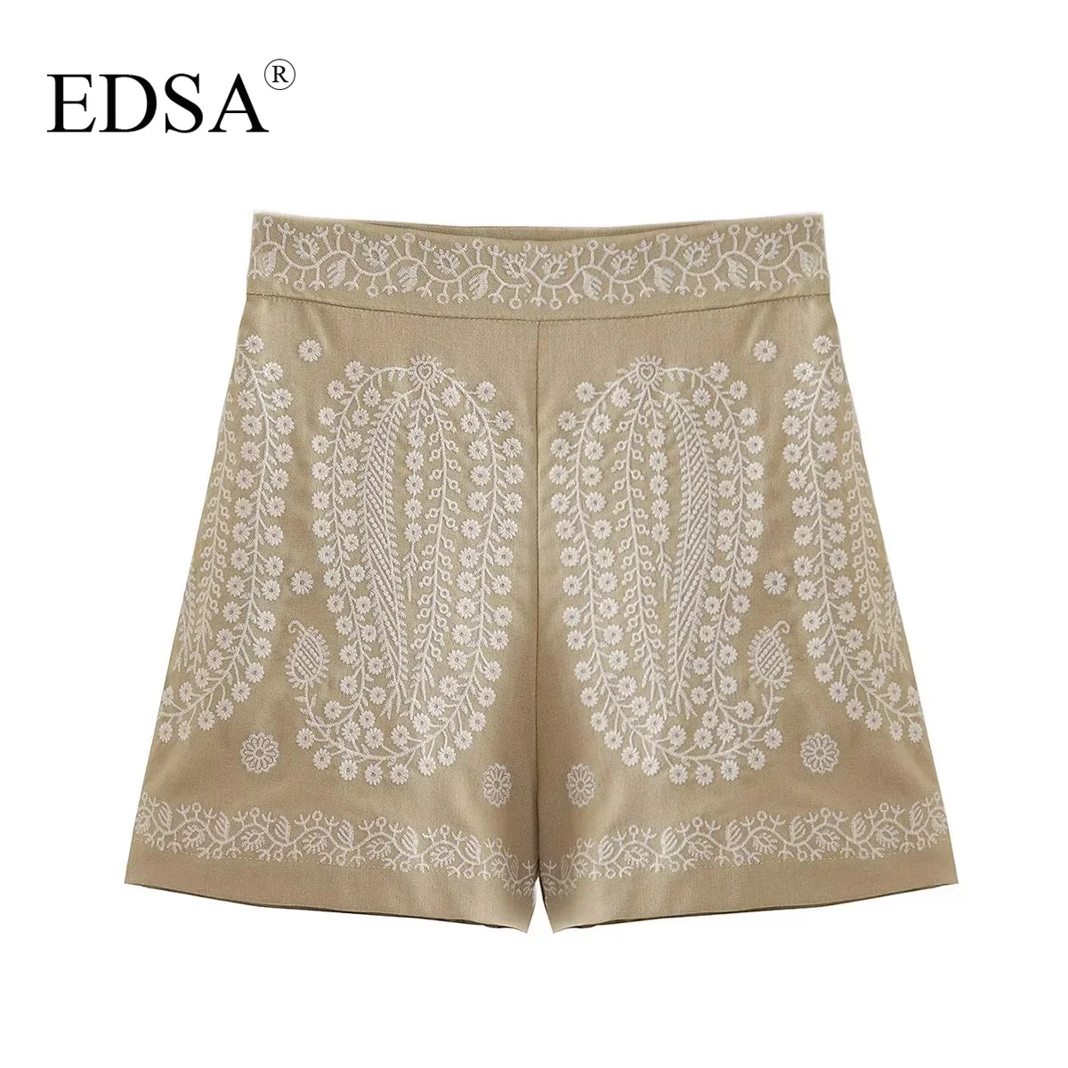 EDSA Women Fashion Embroidered Shorts for Summer Holiday Casual Girls High Waist Streetwear
EDSA Women Fashion Embroidered Shorts for Summer Holiday Casual Girls High Waist Streetwear