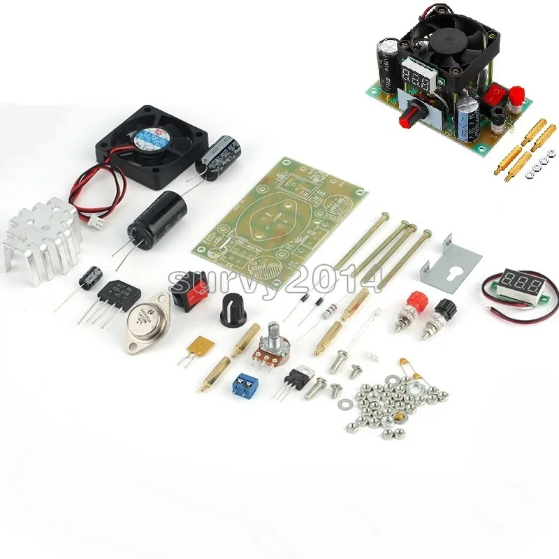 

Solderless LM338K AC 1 -25V/DC 3 -35V to 1.2 -30V 3A Step Down Buck Power Supply Module DIY Kit for Arduino Raspberry Pi