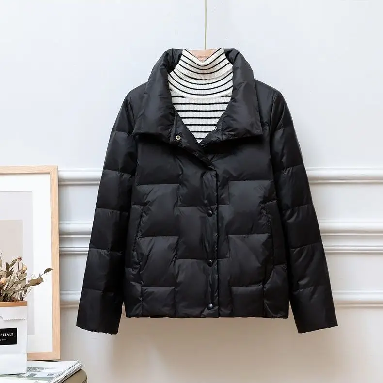Winter New Fashion Stand Collar Long Women Down Jackets Female Casual Loose Ultra Lightweigh White Duck Down Warm Coat
Winter New Fashion Stand Collar Long Women Down Jackets Female Casual Loose Ultra Lightweigh White Duck Down Warm Coat