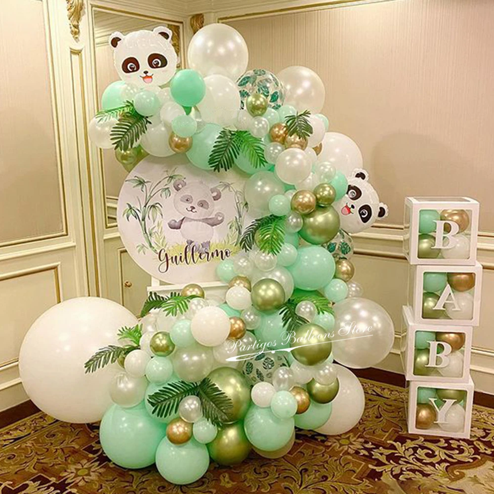 115pcs Panda Theme Balloon Garland Kit Macaron Green Pearl White Latex Balloons Kit for Birthday Party Baby Shower Decoration
115pcs Panda Theme Balloon Garland Kit Macaron Green Pearl White Latex Balloons Kit for Birthday Party Baby Shower Decoration
