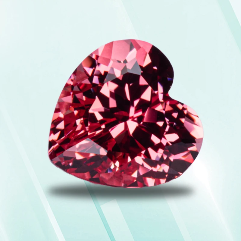 Lab Grown Padparadscha Red Lotus Color Top Quality Heart Shape Stone for Charms Diy Jewelry Making Selectable AGL Certificate
Lab Grown Padparadscha Red Lotus Color Top Quality Heart Shape Stone for Charms Diy Jewelry Making Selectable AGL Certificate