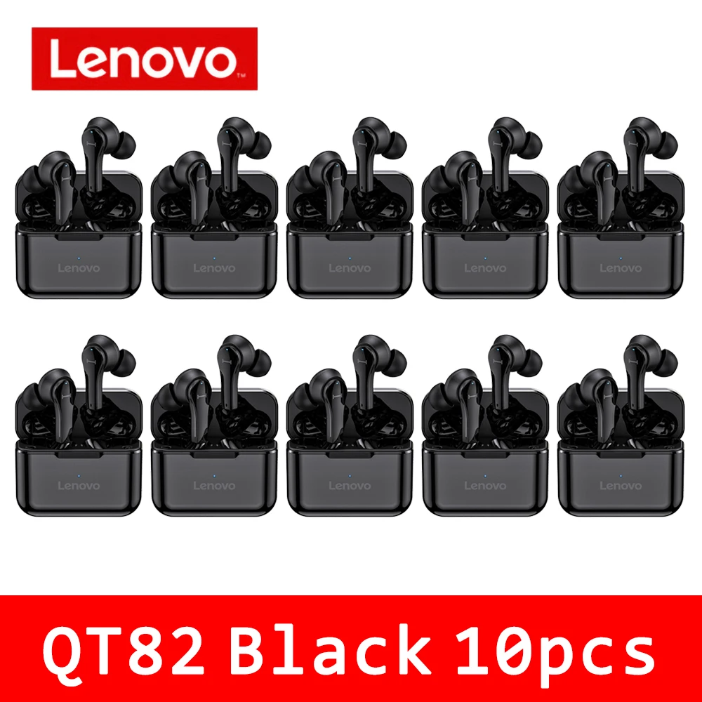 Lenovo 10Pcs QT82 TWS Earphones BT5.0 Earbuds Wireless Charging Box 9D Stereo Waterproof Headsets With Noise Cancelling
Lenovo 10Pcs QT82 TWS Earphones BT5.0 Earbuds Wireless Charging Box 9D Stereo Waterproof Headsets With Noise Cancelling