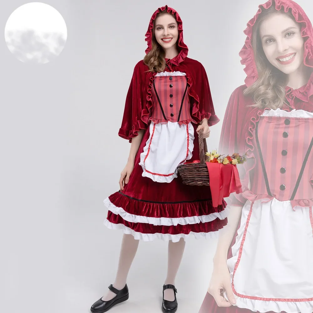 Halloween Little Red Riding Hood Costume Cosplay Party Nightclub Dance Queen Costume Christmas Costume
Halloween Little Red Riding Hood Costume Cosplay Party Nightclub Dance Queen Costume Christmas Costume