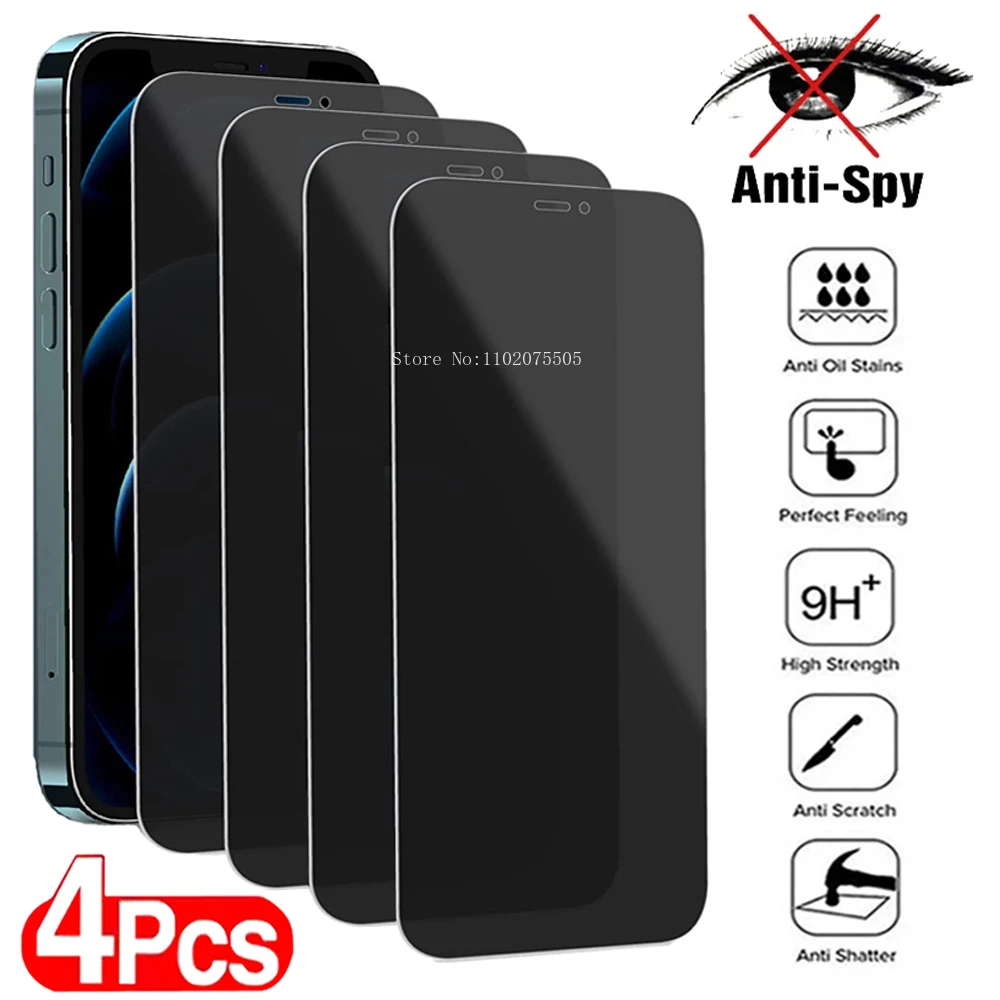 4 шт., антишпионское закаленное стекло для iPhone 15 14 13 12 11 Pro Max 7 8 Plus SE X XR XS MAX
4 шт., антишпионское закаленное стекло для iPhone 15 14 13 12 11 Pro Max 7 8 Plus SE X XR XS MAX